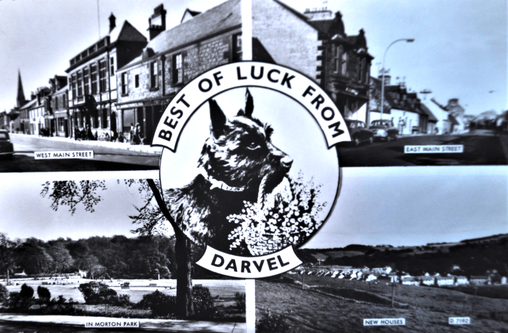 A later multi-view postcard showing West Main Street, East Main Street, Morton Park and new housing. Date unknown.