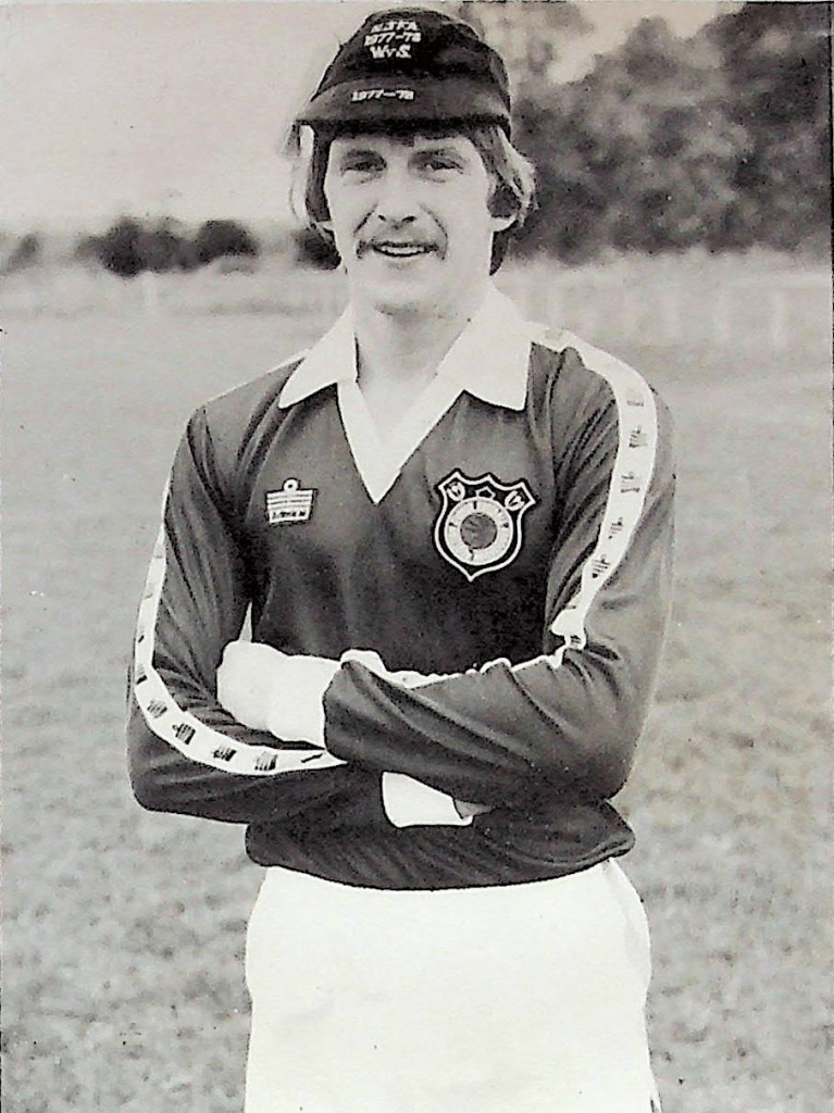John Leckie proudly displays his Junior Scotland cap from the match against Wales in the 1977–78 season.