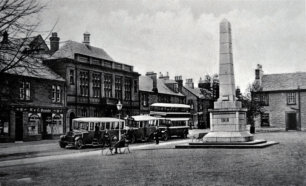 Kilmarnock buses at Hastings Square. Date unknown.