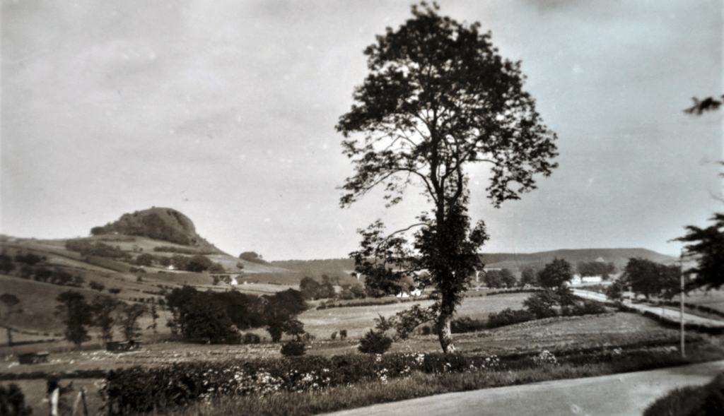 Loudoun Hill & A71. Date unknown.
