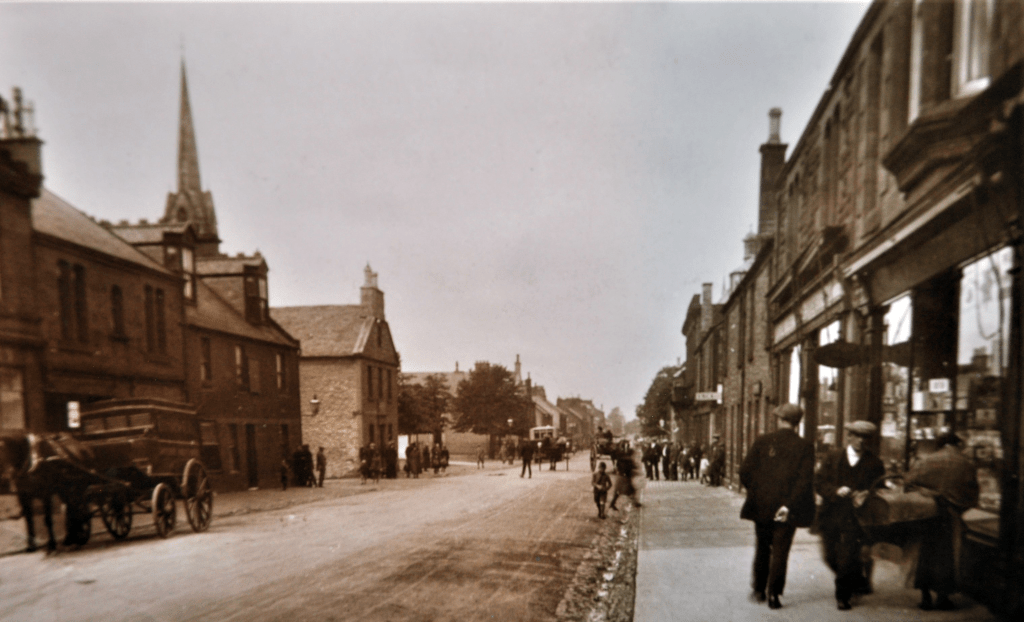 Main Street Shoppers Horse Cart. Date currently unknown.