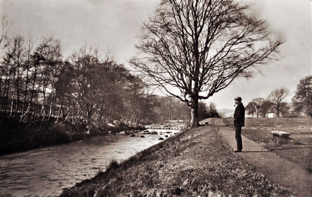 River Irvine Morton Park Man Pipe. Date currently unknown.